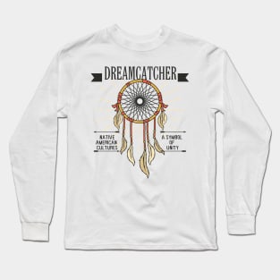 Native American Dreamcatcher Design Long Sleeve T-Shirt